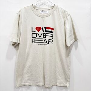 Seek Discomfort Love Over Fear Short Sleeve Tshirt Tee XL Organic Cotton